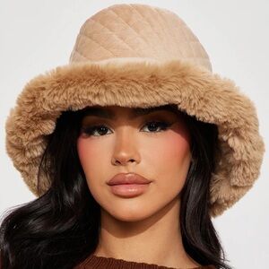 BRAND NEW Baby Im Outside Bucket Hat - Beige